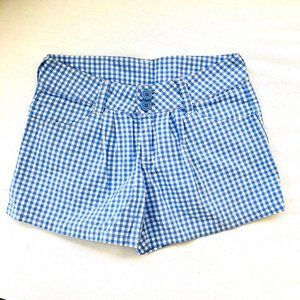 3/$25 Gingham Check Pintuck Shorts.